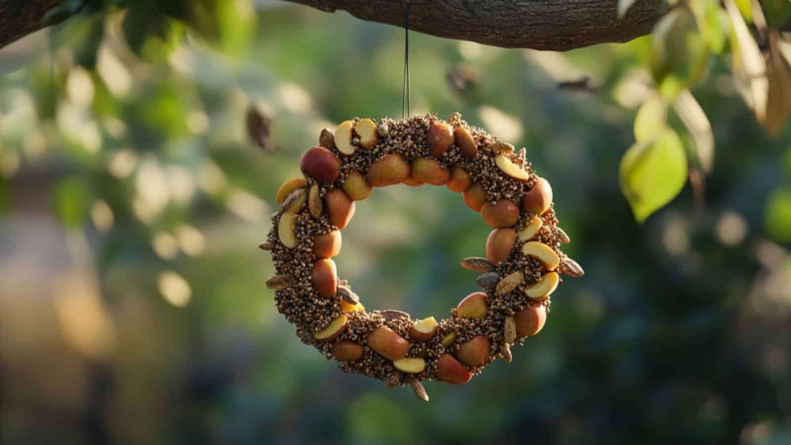 Apple Wreath Feeder