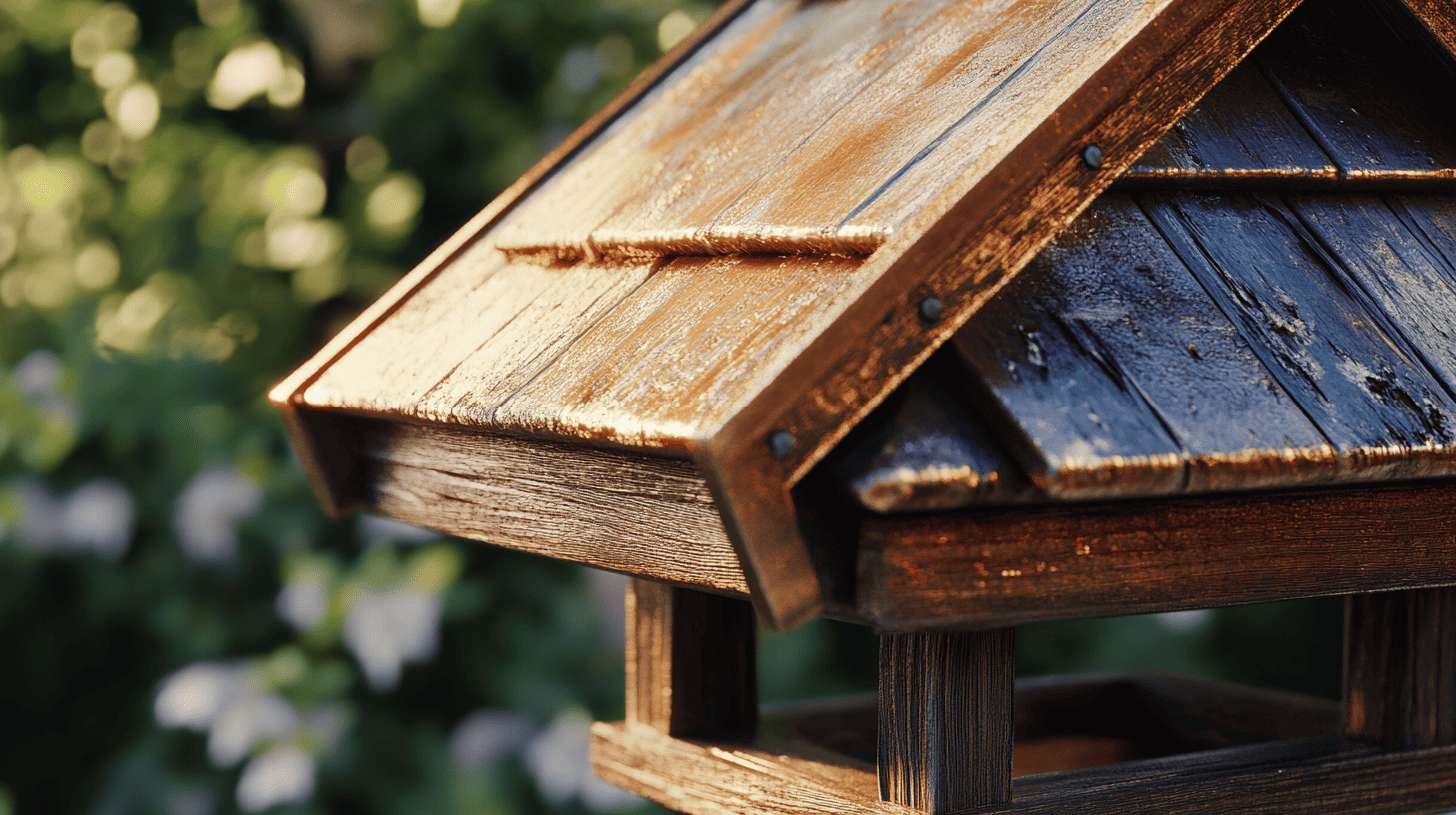 Copper Roof Bird Feeder