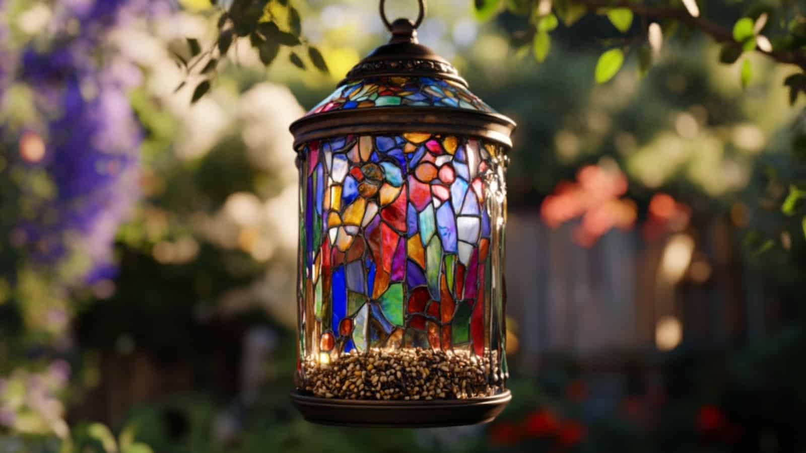 Decorative Glass Feeder