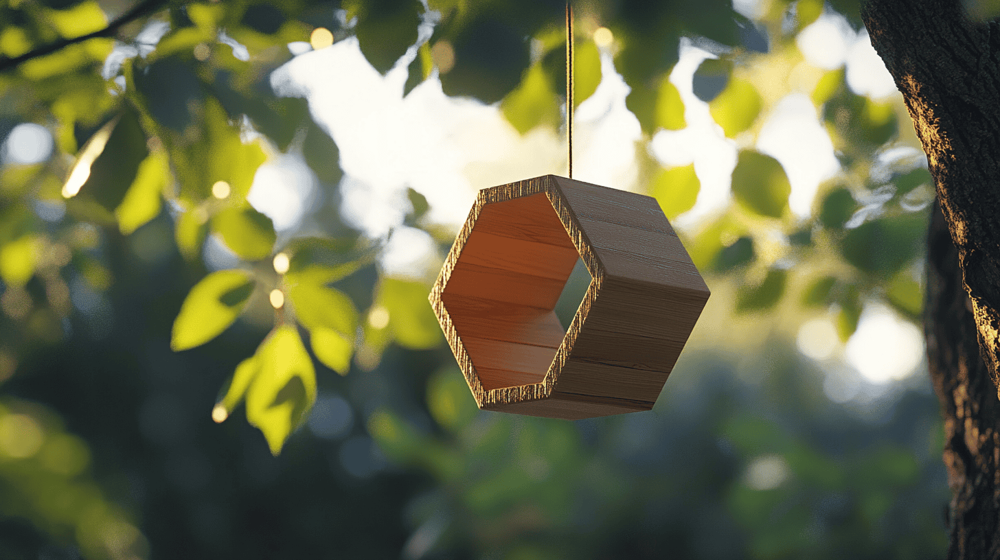 Hexagon Wood Feeder