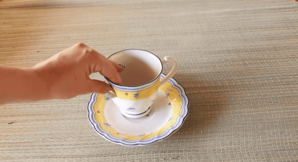 Preparing the Teacup and Saucer