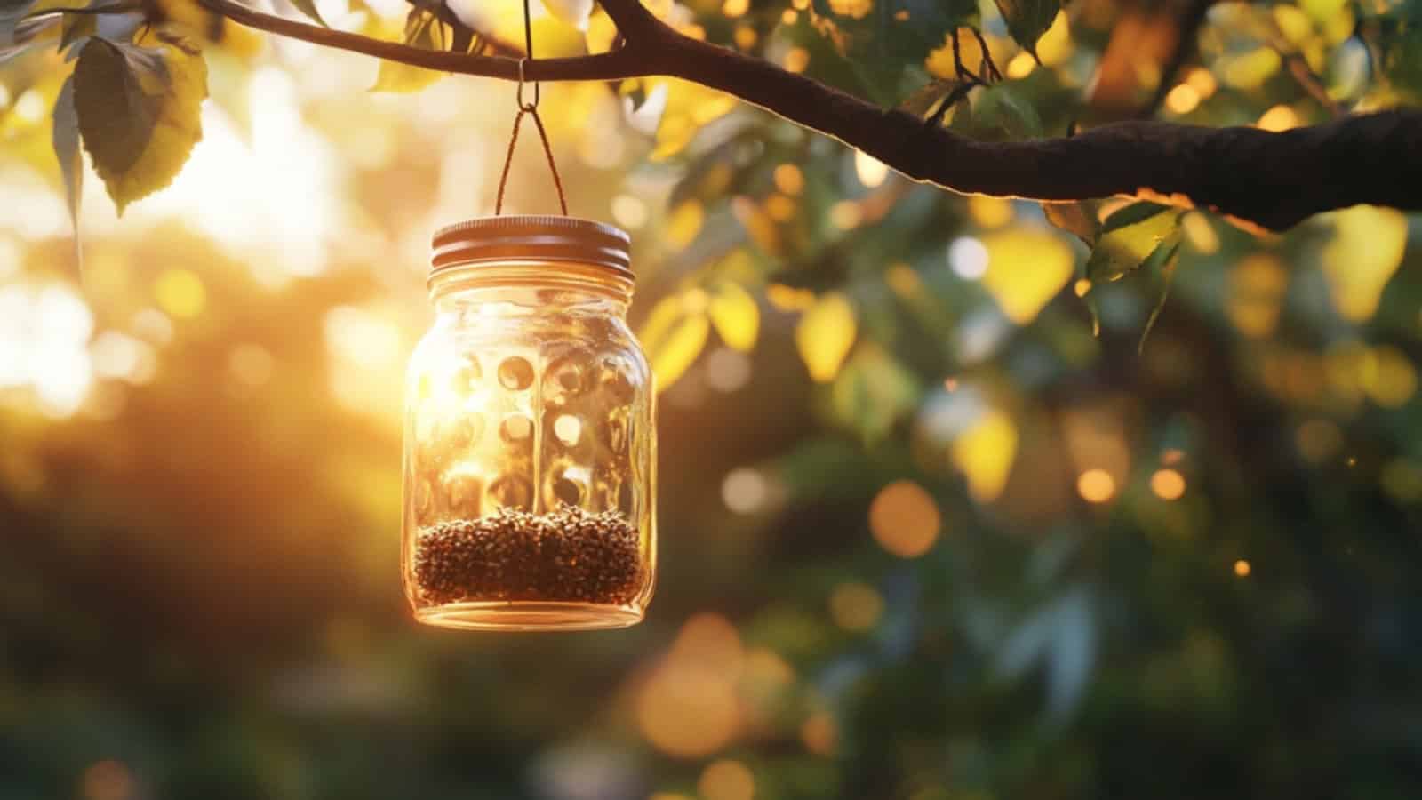 Vintage Jar Feeder