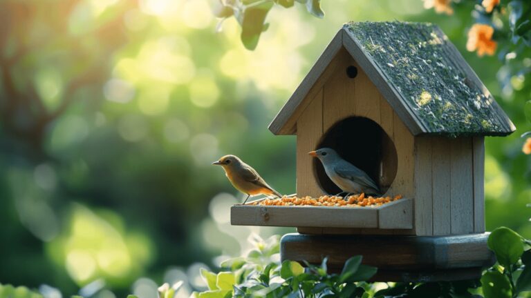 bird feeder area ideas