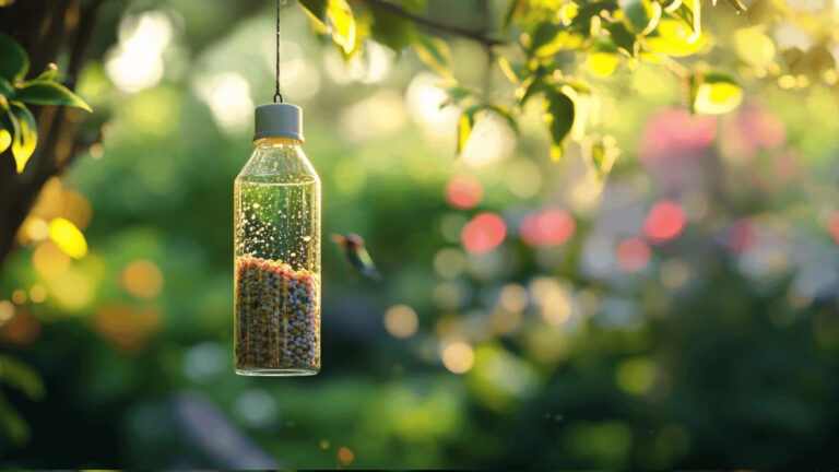 bird feeder using plastic bottles