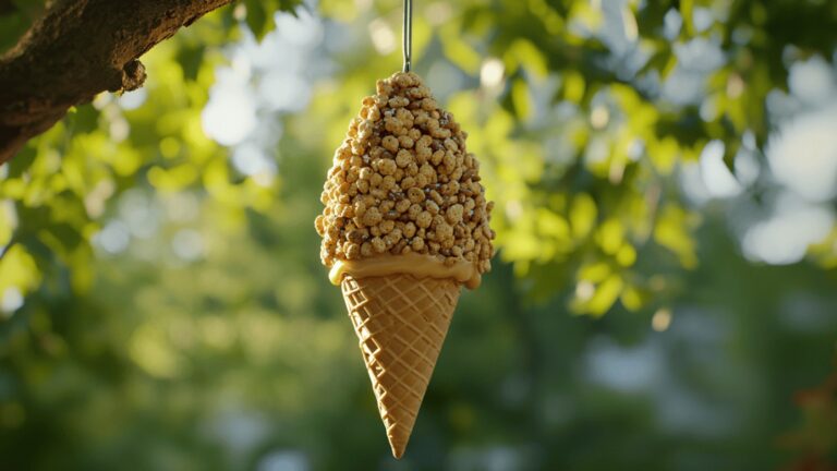 ice cream cone bird feeder