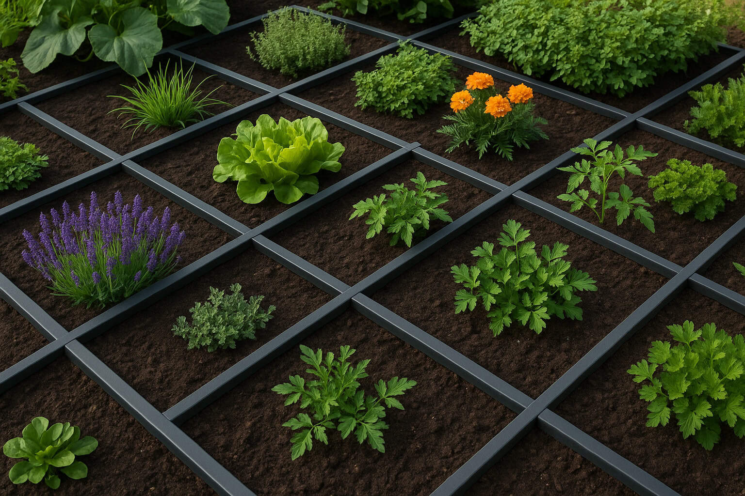Metal Garden Grid