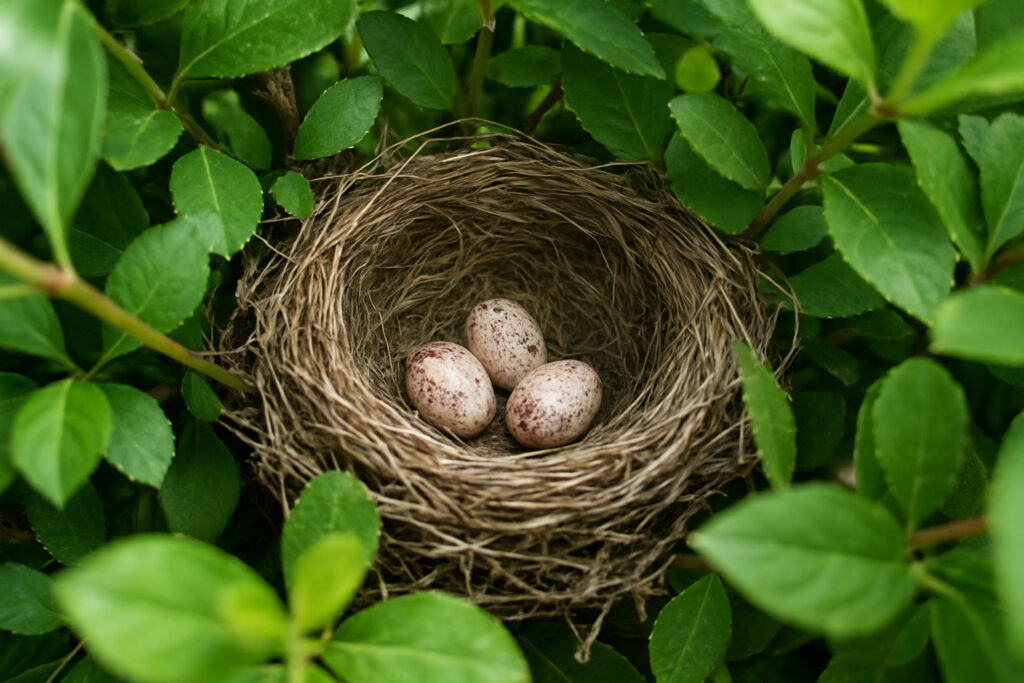 Nest in Shrubs