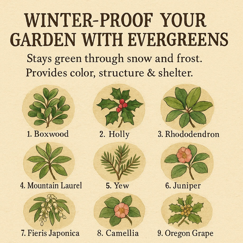9 Evergreen Shrubs That Outshine All Others in Winter Gardens