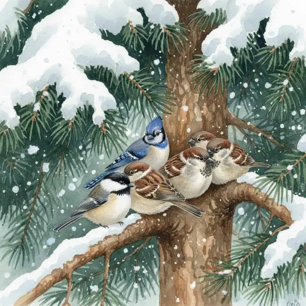 Why Birds Don't Flee Far in a Blizzard