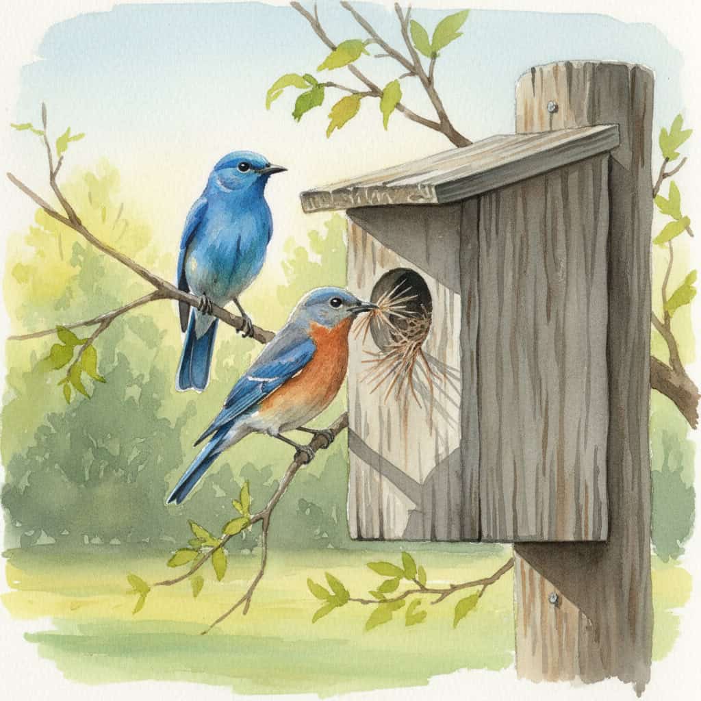 Bluebirds Box Nesting
