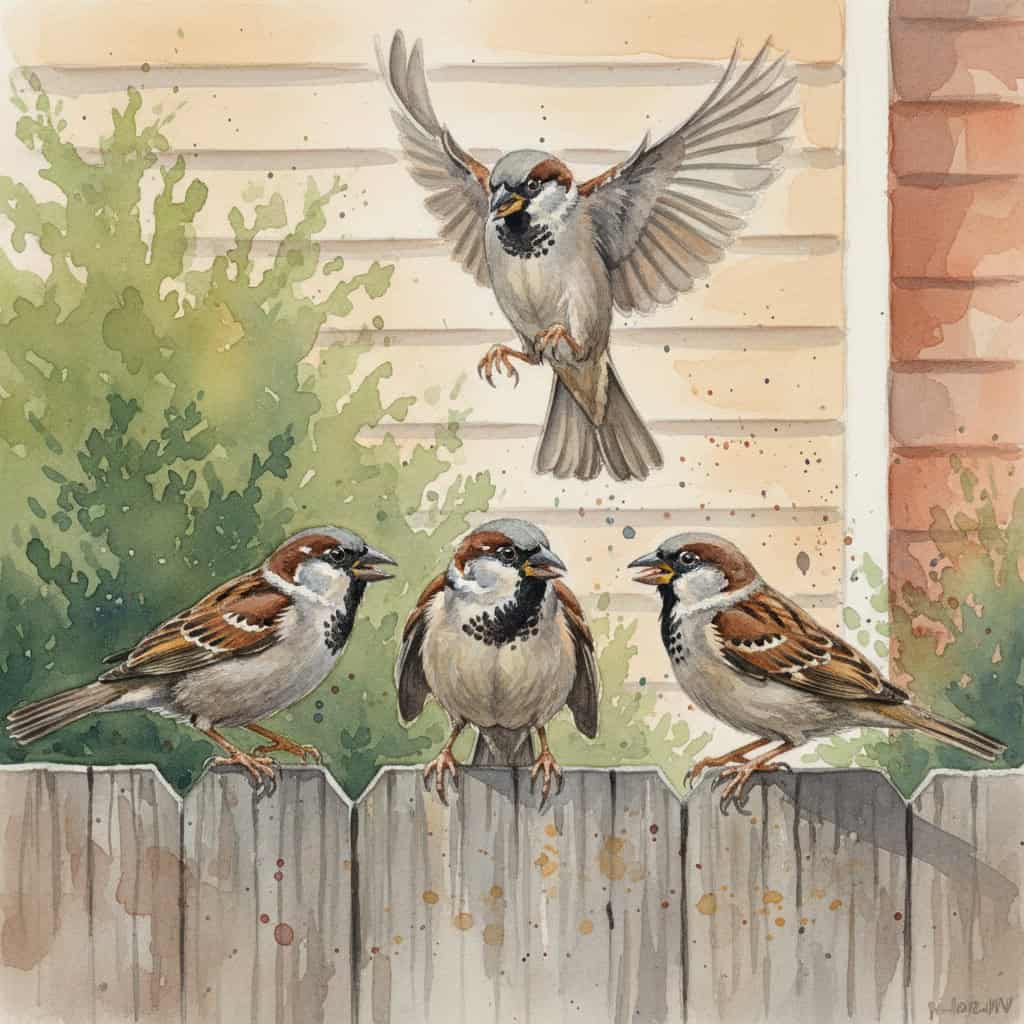House Sparrow Territory Battles
