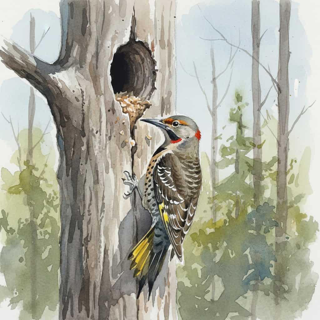 Northern Flicker Cavity Defense