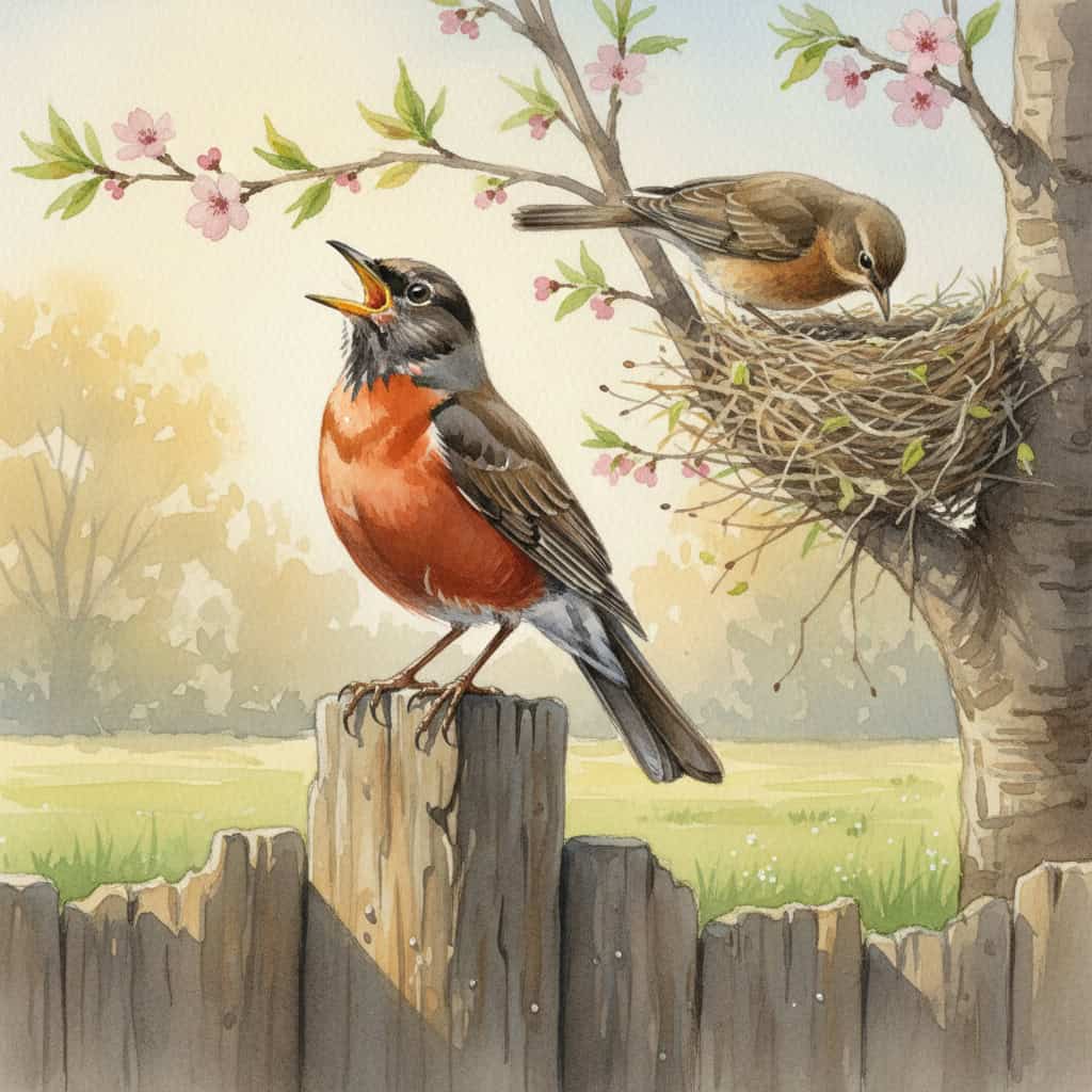 Observe Robins Up Close and Watch for Nesting Season