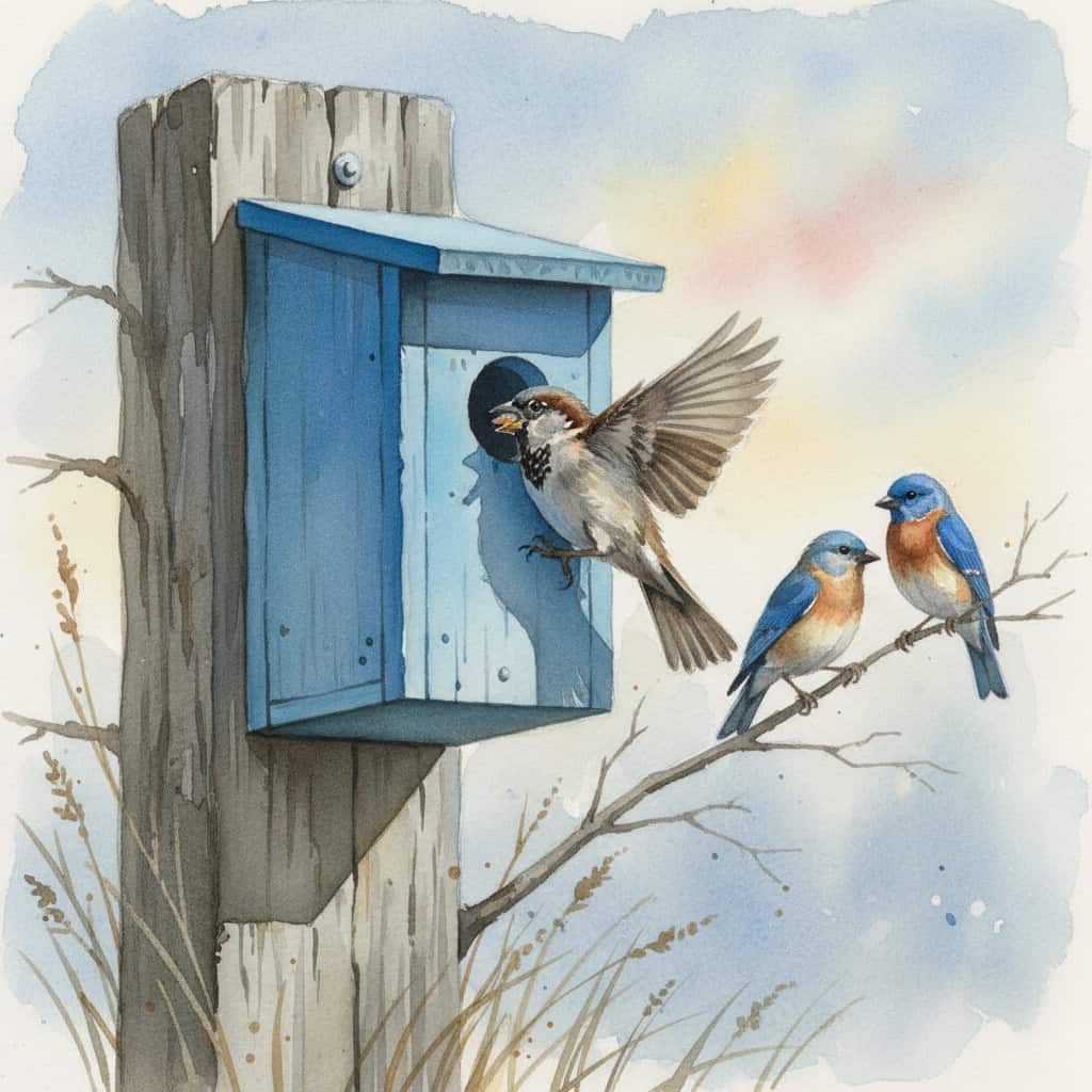 Why House Sparrows Push Out Bluebirds