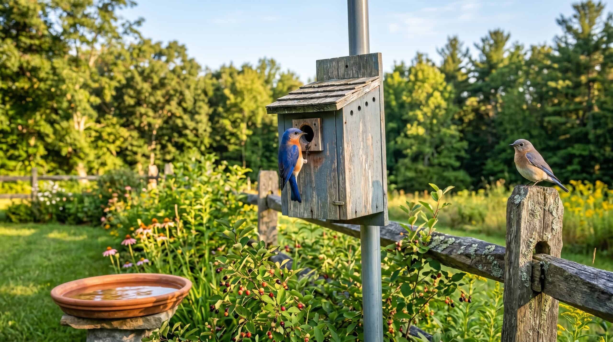 featured everything you need to attract bluebirds to your yard scaled