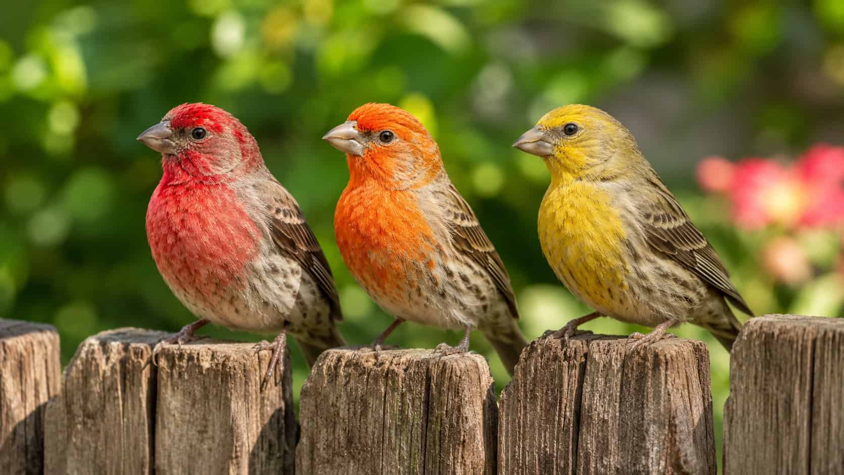 house finch color variations diet featured